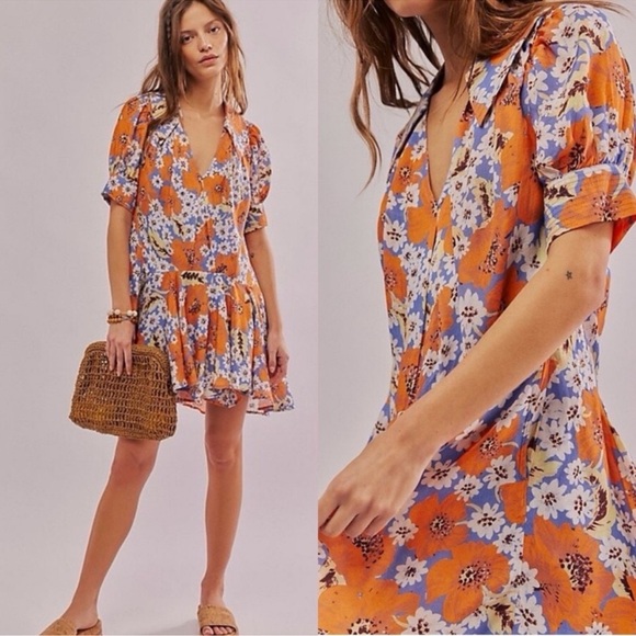 NWOT / Free People / Sugar Crush Mini Dress Floral/ Medium/ $148 - Picture 2 of 8